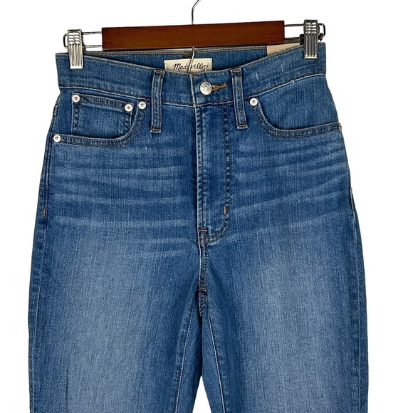 MADEWELL THE PERFECT VINTAGE CROP JEANS IN CLYMER WASH NWT WOMEN'S SIZE 24 - Picture 3 of 16